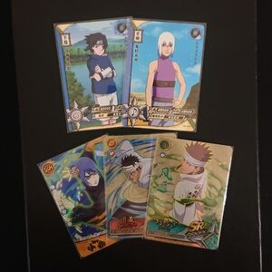 Naruto TCG Anime Trading Cards Lot (5)